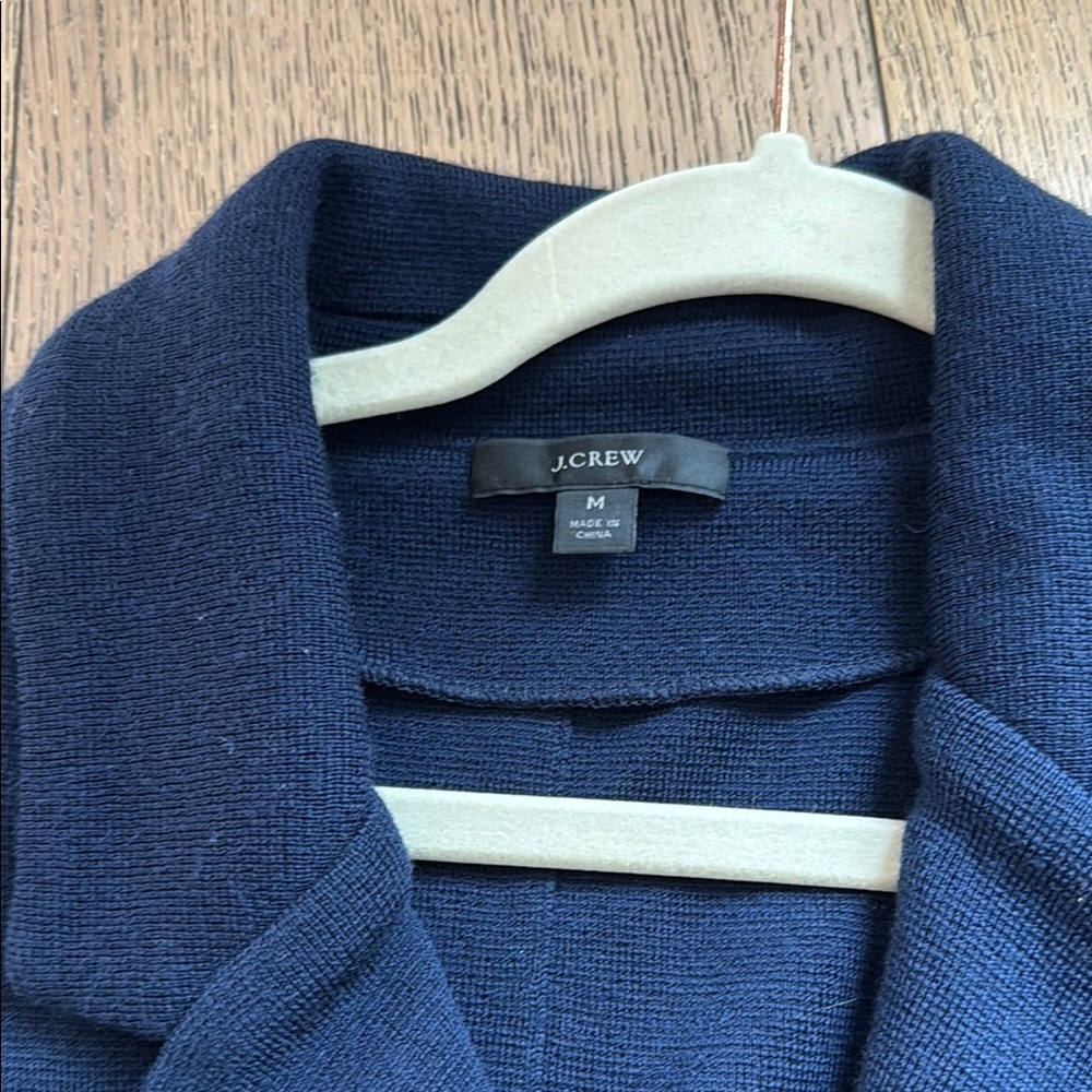 Blue and Gold Double-Breasted Blazer with Notched Lapel - Picture 3 of 7